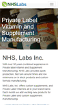 Mobile Screenshot of nutritionmanufacturer.com