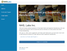 Tablet Screenshot of nutritionmanufacturer.com